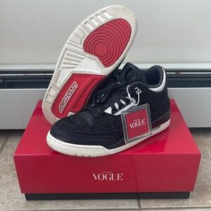 Jordan Women's Sneakers - Black and Red